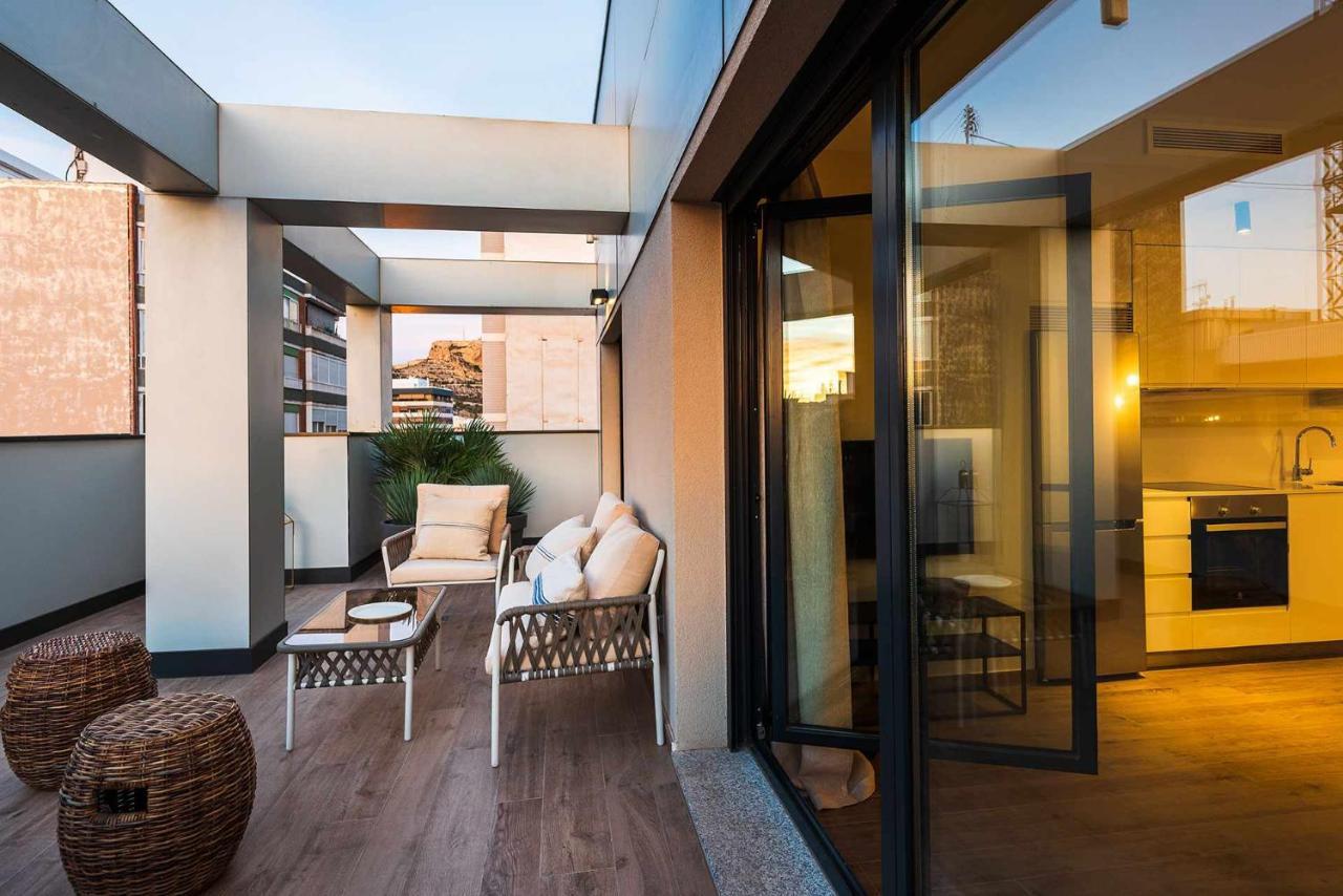 Apartamento Bguest Con Terraza Alicante Bagian luar foto